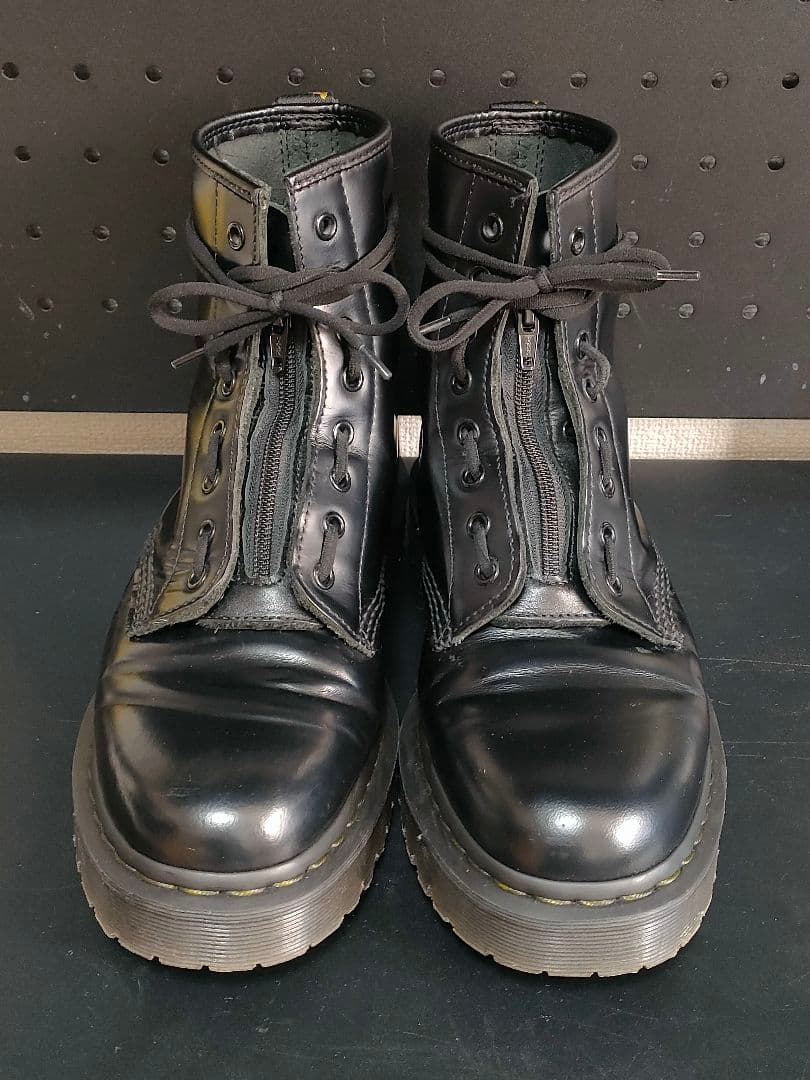 美品Zipperカスタム ドクターマーチン 8ホール uk9 28cm ブラック