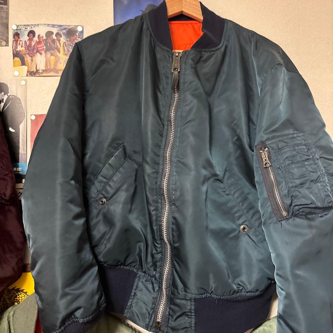 80s ALPHA INDUSTRIES MA-1 フライトジャケット