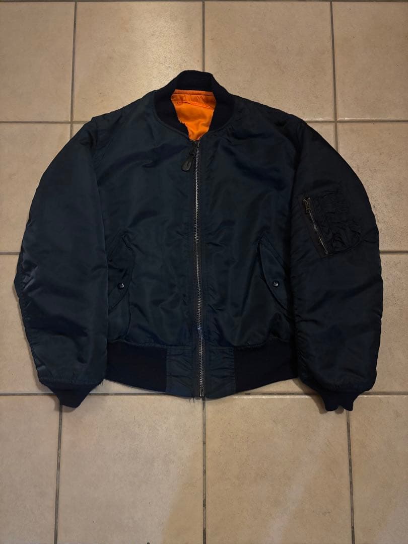 80s ALPHA INDUSTRIES MA-1 フライトジャケット