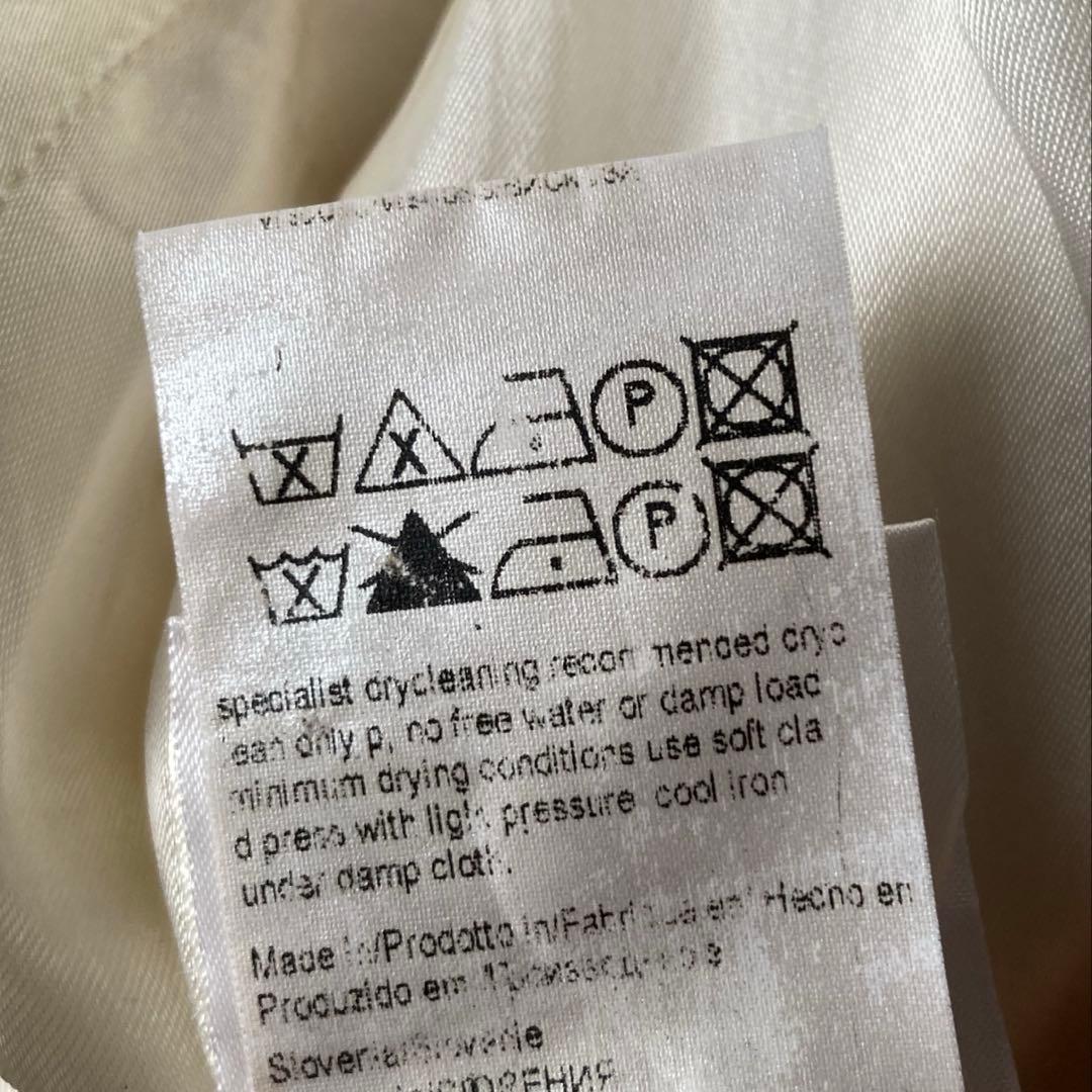 HUGO BOSS 美品 ジャケットコート ファー襟 ショート丈 オフホワイト