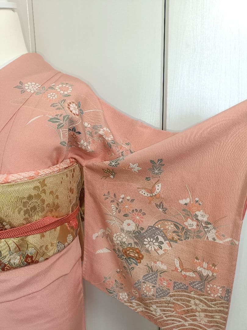 正絹訪問着　フルセット4点　卒業式　入学式　宮参り　七五三