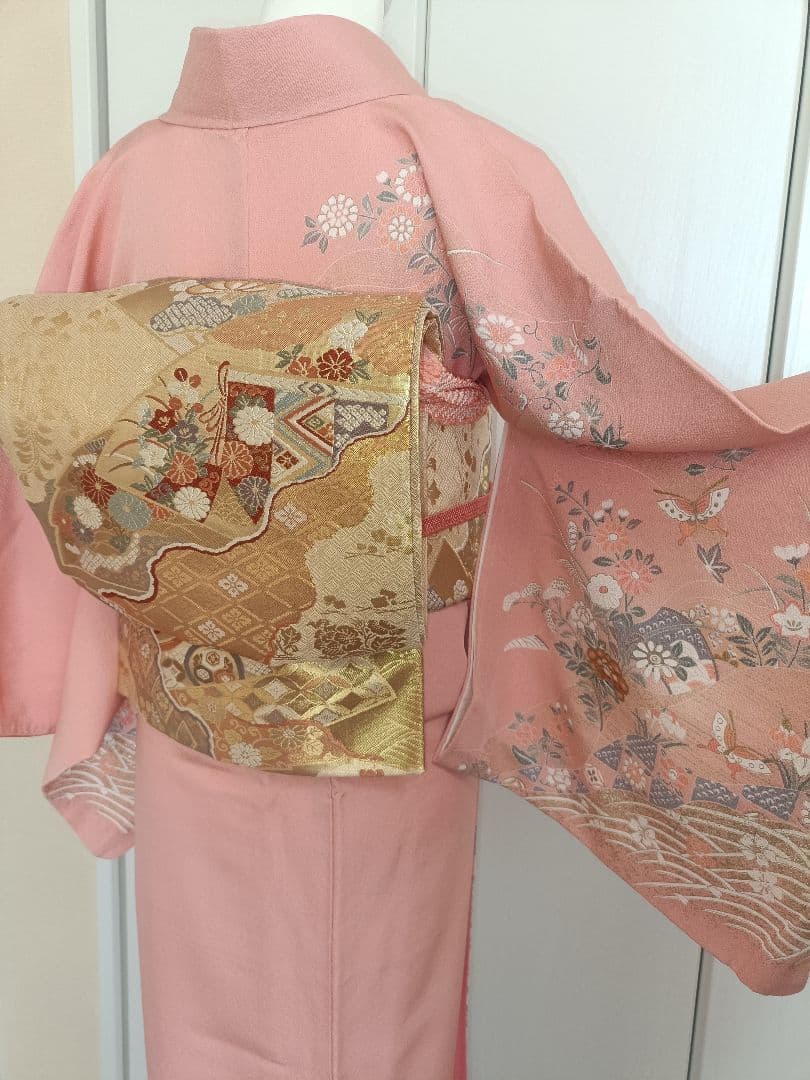 正絹訪問着　フルセット4点　卒業式　入学式　宮参り　七五三