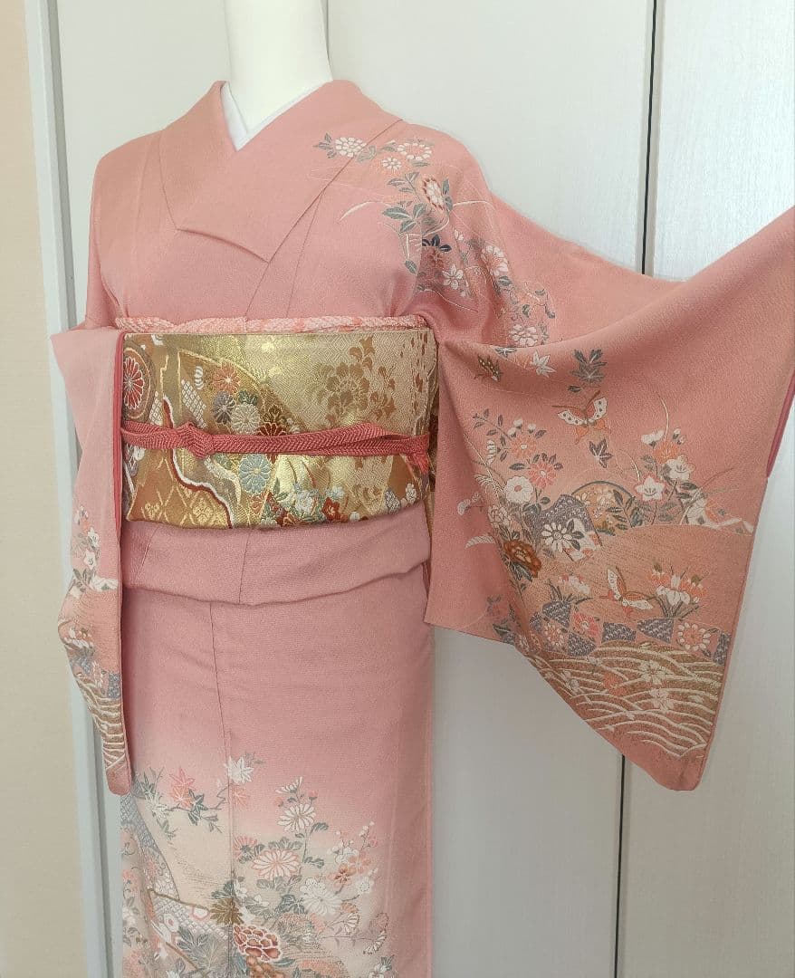 正絹訪問着　フルセット4点　卒業式　入学式　宮参り　七五三