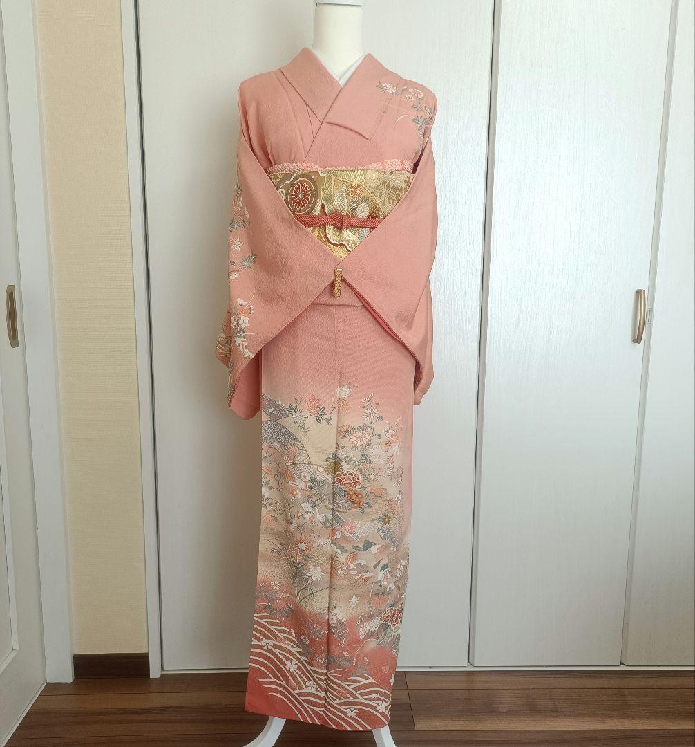 正絹訪問着　フルセット4点　卒業式　入学式　宮参り　七五三