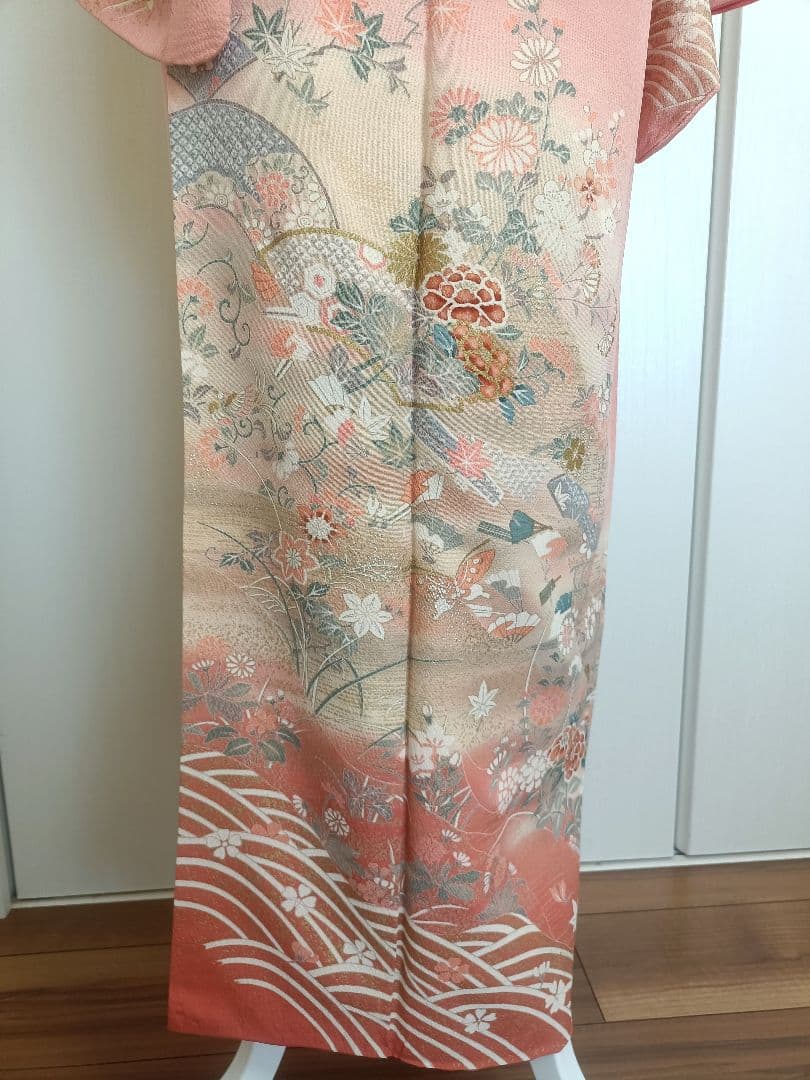 正絹訪問着　フルセット4点　卒業式　入学式　宮参り　七五三