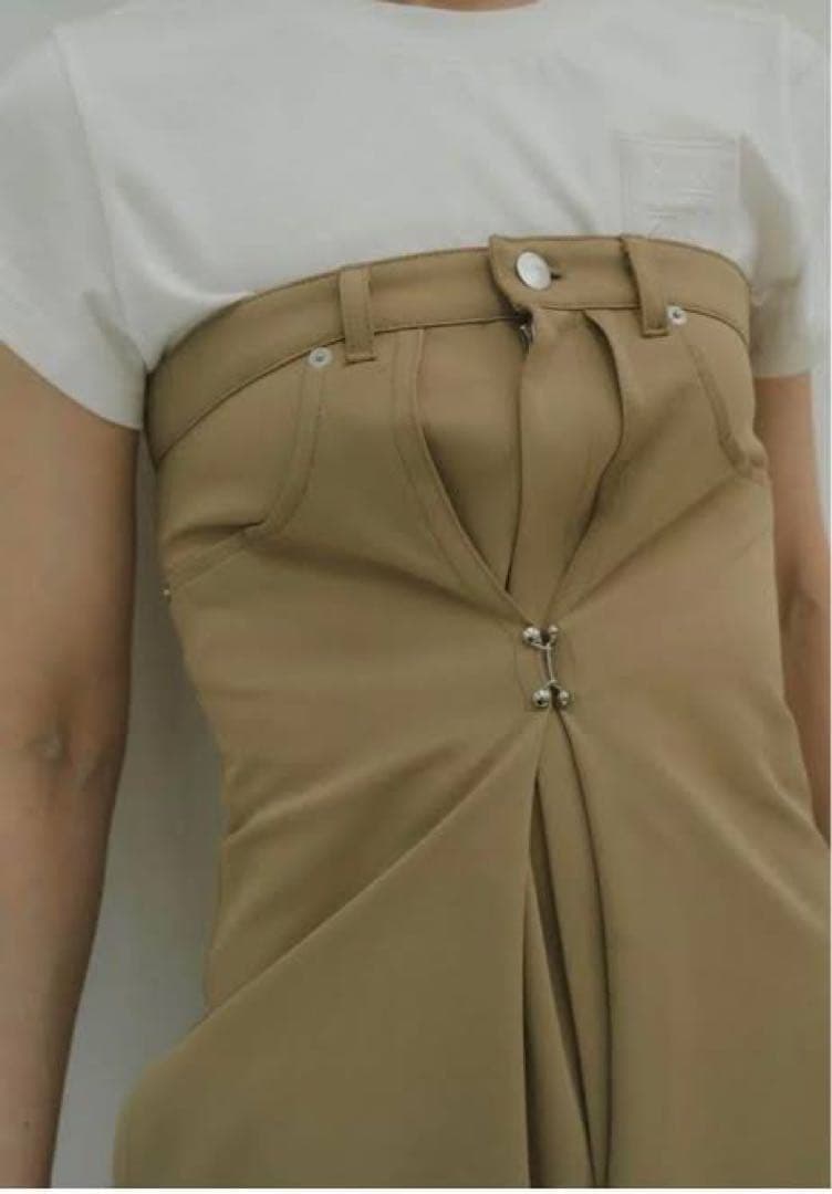 サロペット・オーバーオール・オールインワン Knuth Marf lace up all in one beige