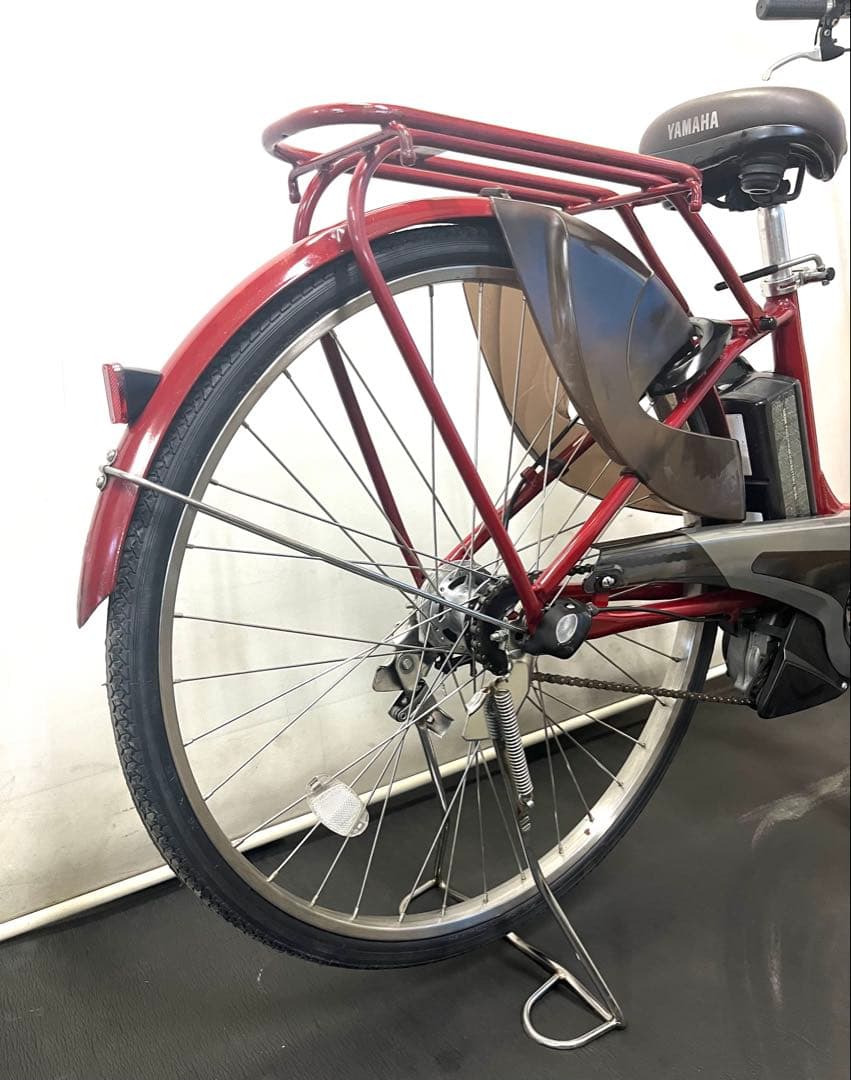 1年保証 ヤマハ　パスナチュラ　26インチ　街乗り　赤色　電動アシスト自転車