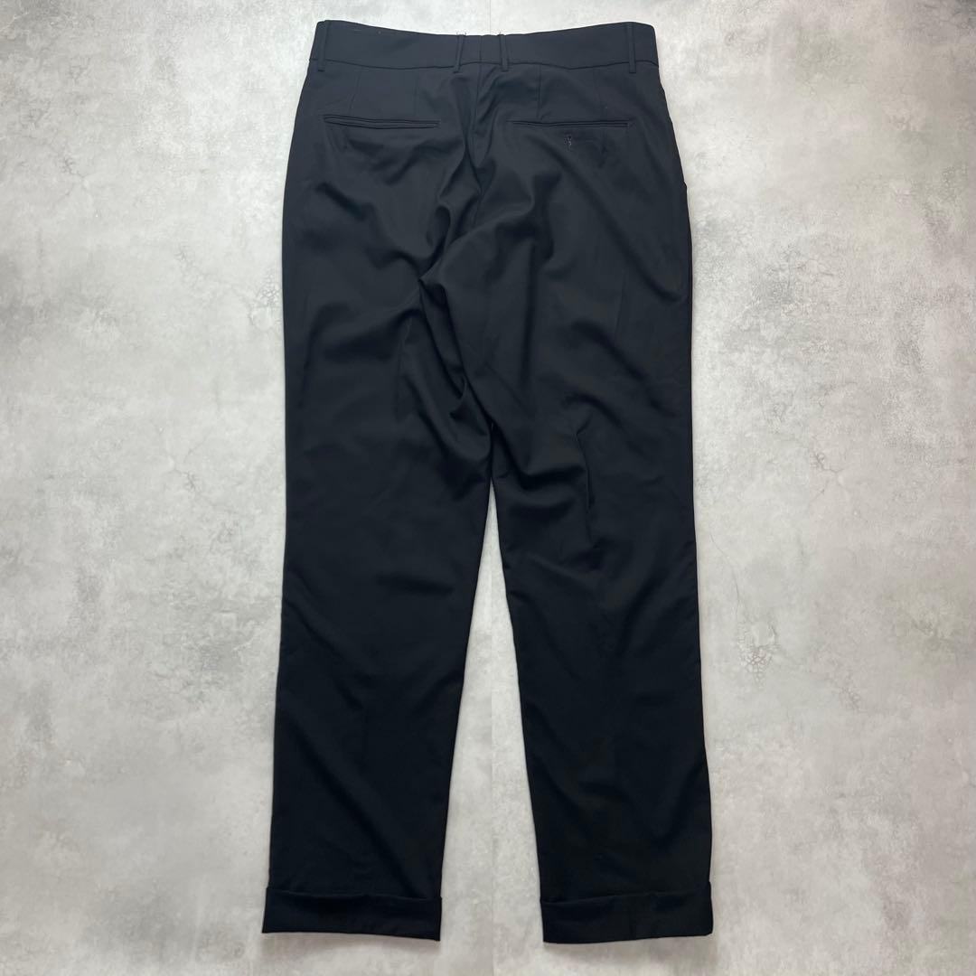 ベルウィッチ カノニコ生地 スラックス 1タックプリーツ スラックス ウール48