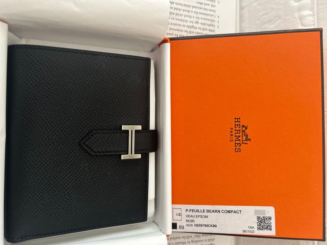 #HERMES ベアコンパクト　二つ折財布