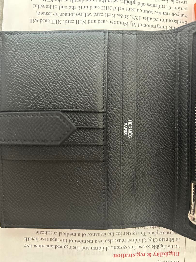 #HERMES ベアコンパクト　二つ折財布