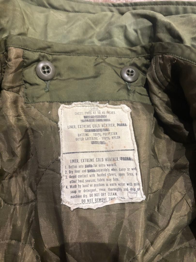 良好　80s M-65 フィールドジャケット米軍実物 ALPHA ライナー付き