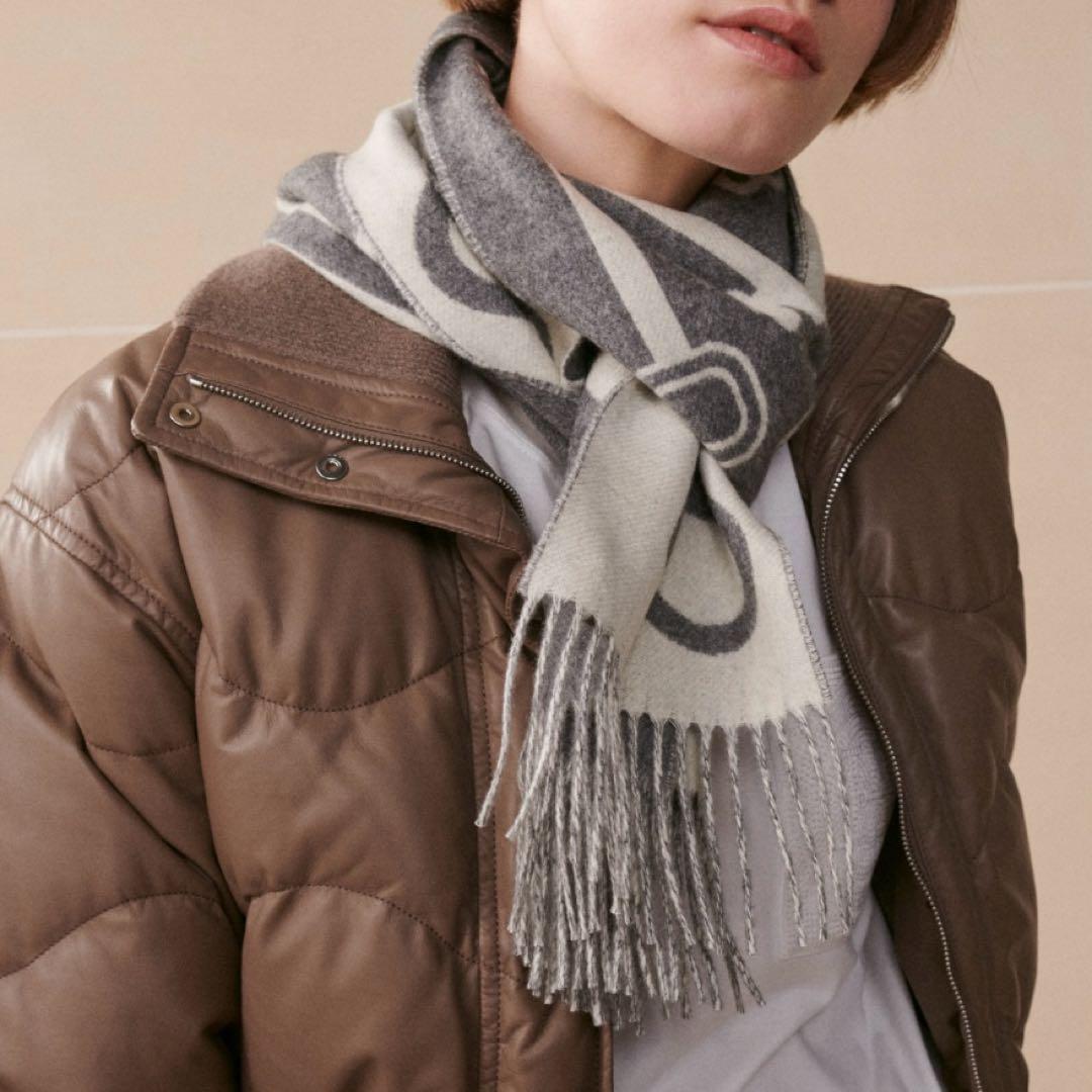 HERMES（エルメス）☆ カシミヤマフラー　カザック・キーコレクション　新品