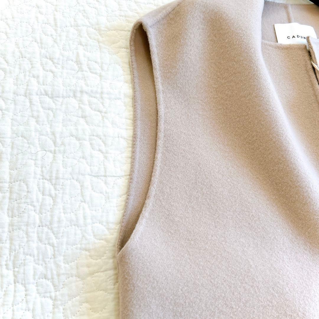 新品タグ付✨ 定価3.9万 CADUNE ウール リバー ベスト ジレ