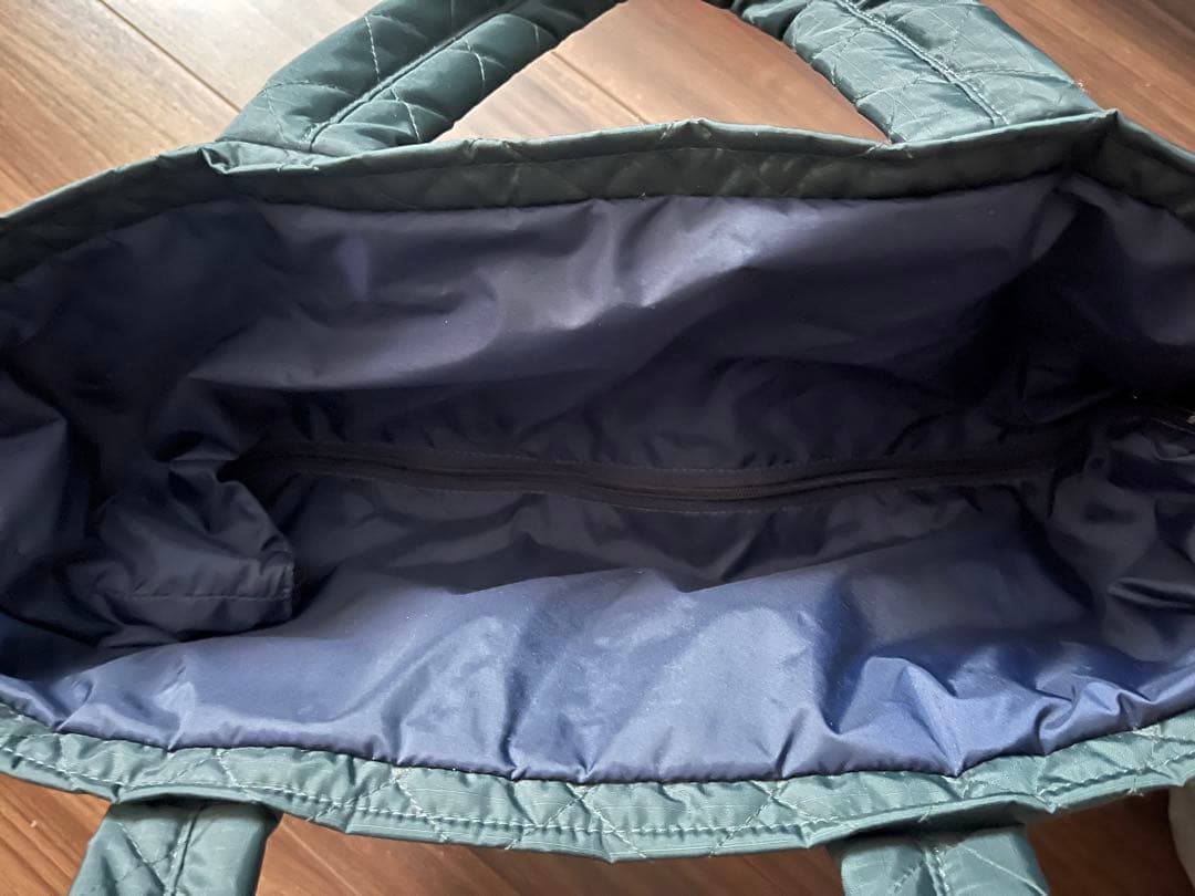 レスポートサック　神崎恵　LARGE MULTI TOTEディープグリーンキルト