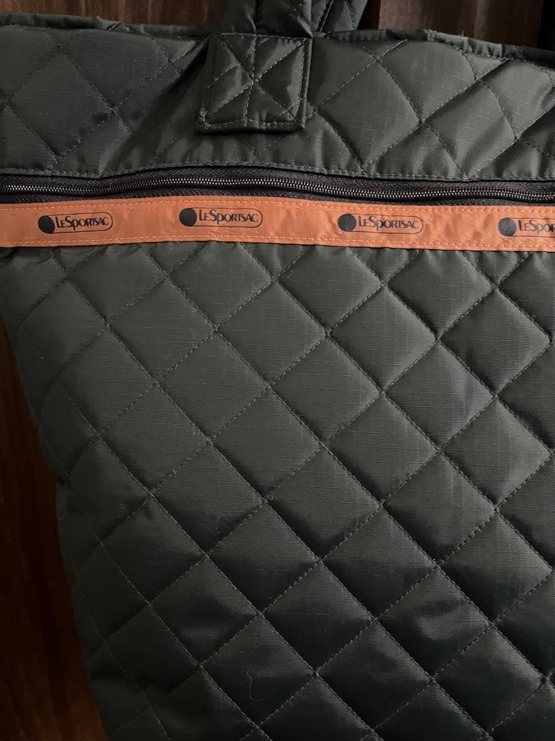 レスポートサック　神崎恵　LARGE MULTI TOTEディープグリーンキルト