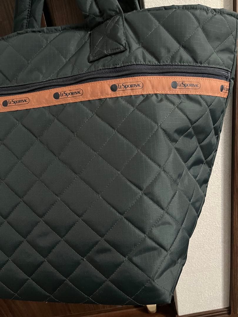 レスポートサック　神崎恵　LARGE MULTI TOTEディープグリーンキルト