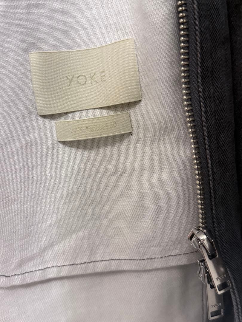 YOKE レザー切替カットオフ　カバーオール size3