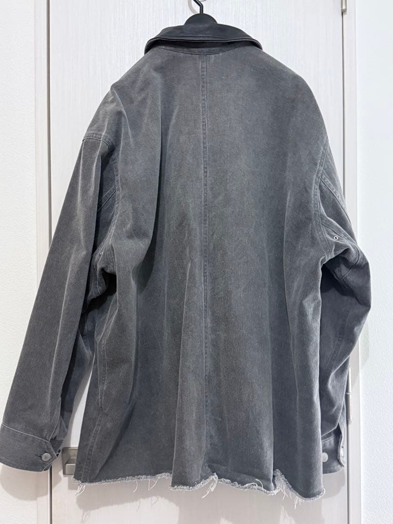 YOKE レザー切替カットオフ　カバーオール size3