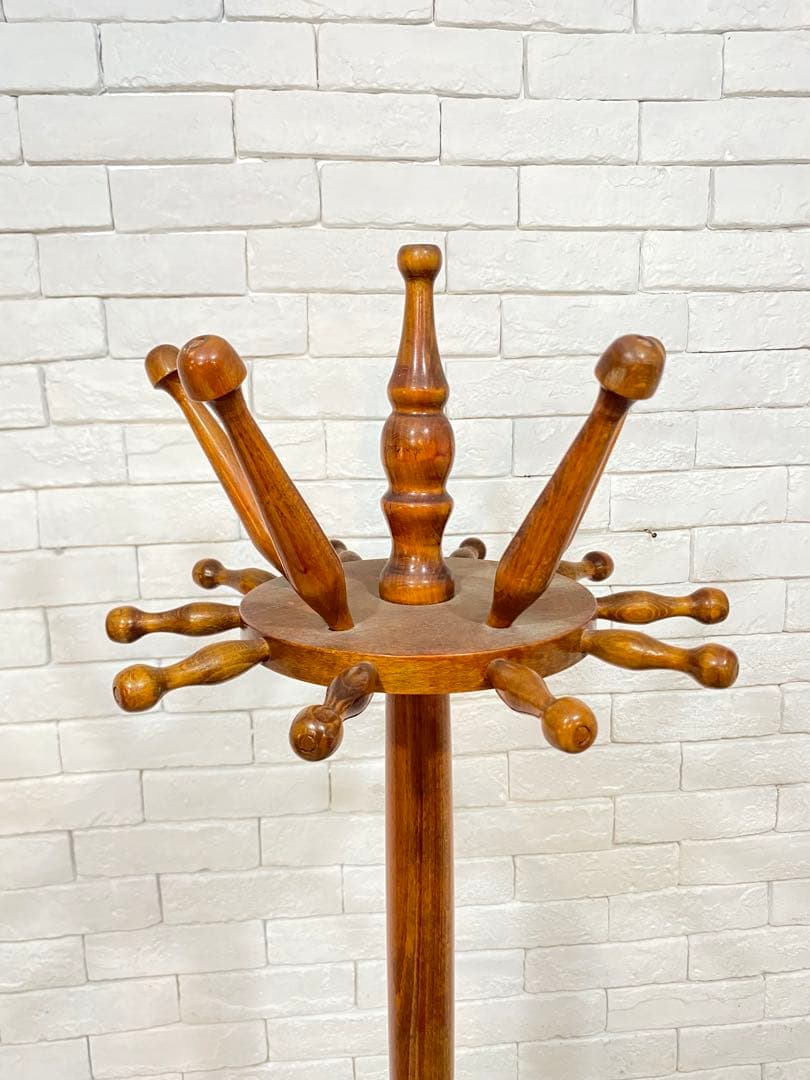 【東京都内23区配送無料】アンティーク　デンマーク製　ポールハンガー　スタンド