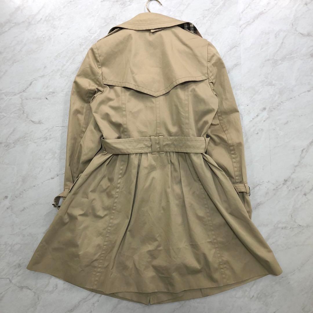 ✨美品✨バーバリーブルーレーベル トレンチコート メガチェック ベルト Lサイズ