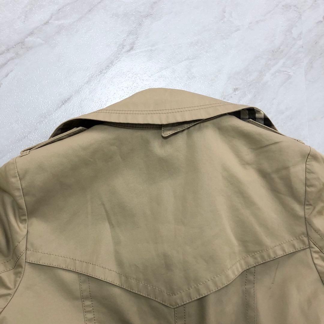 ✨美品✨バーバリーブルーレーベル トレンチコート メガチェック ベルト Lサイズ