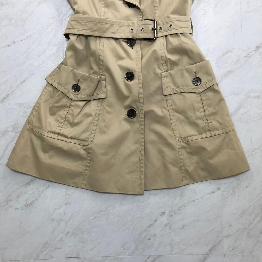 ✨美品✨バーバリーブルーレーベル トレンチコート メガチェック ベルト Lサイズ