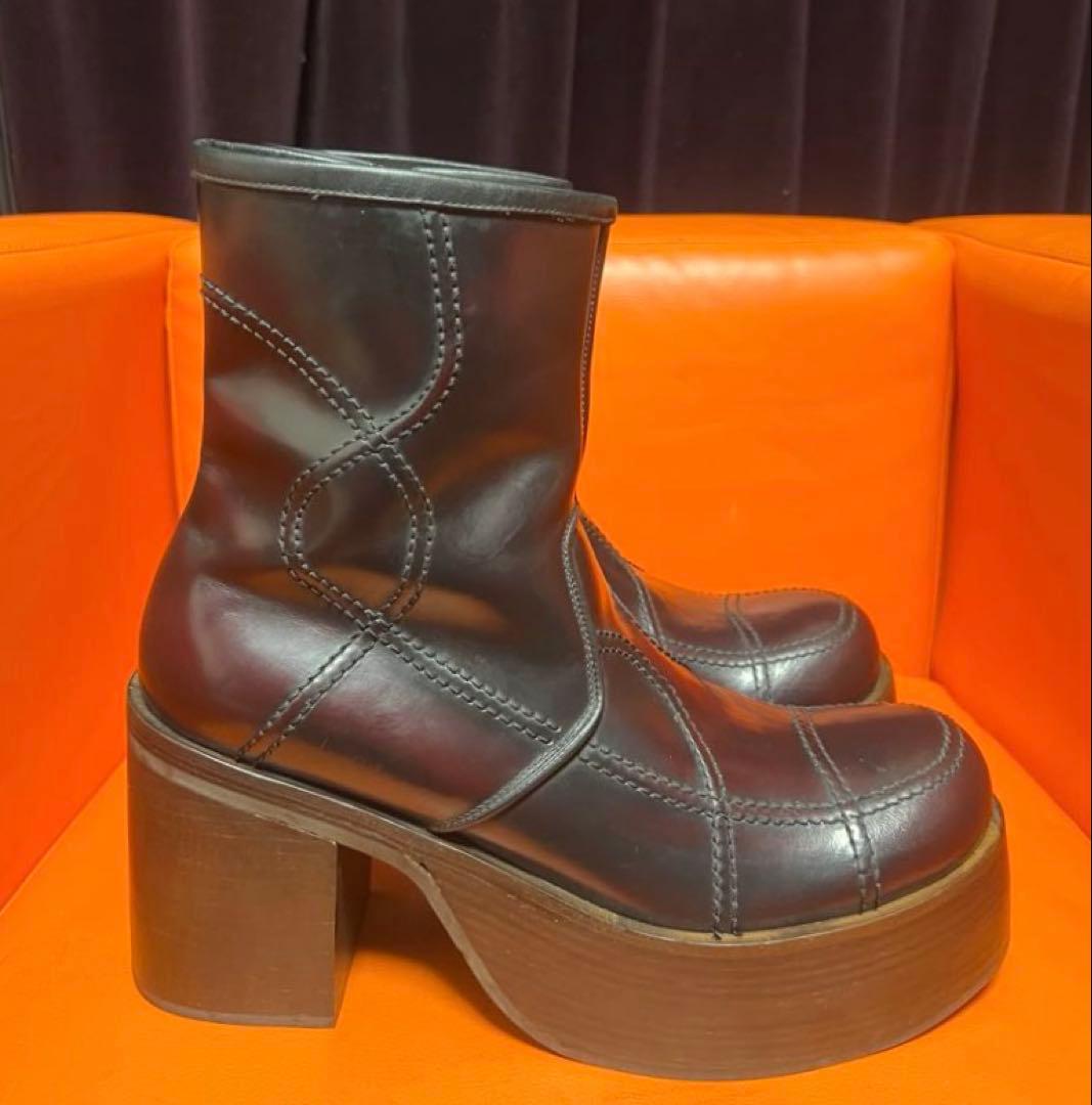 whoop-de-doo フープディドゥ　厚底ヒール　ワイン　アーカイブ