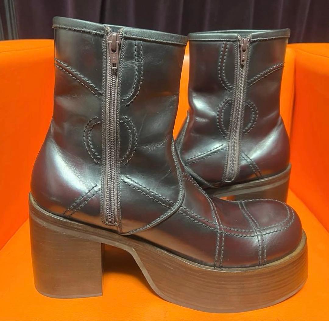 whoop-de-doo フープディドゥ　厚底ヒール　ワイン　アーカイブ