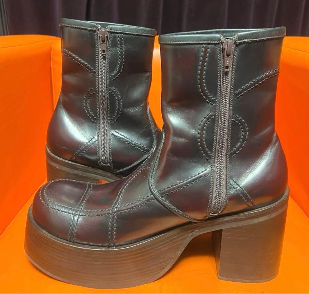 whoop-de-doo フープディドゥ　厚底ヒール　ワイン　アーカイブ