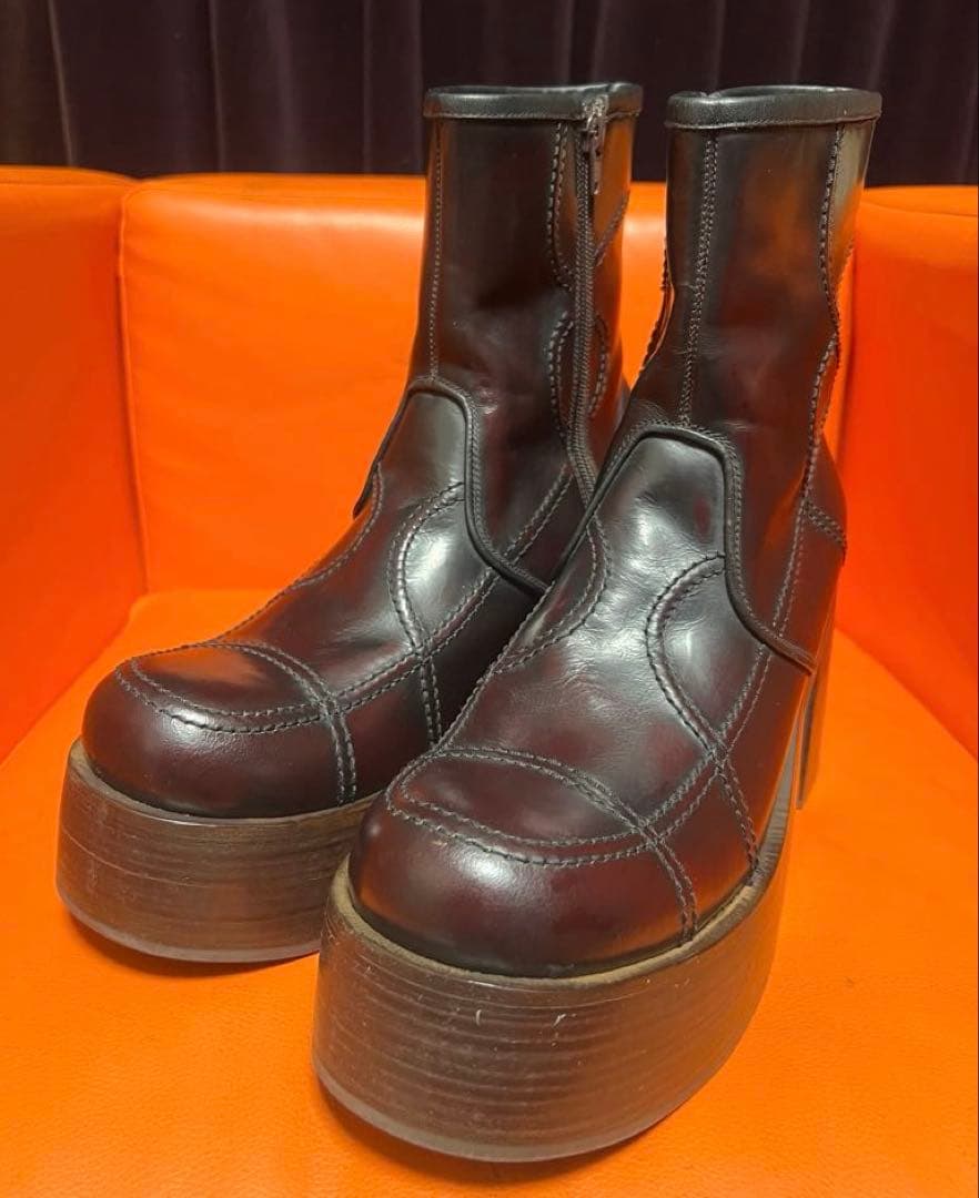 whoop-de-doo フープディドゥ　厚底ヒール　ワイン　アーカイブ