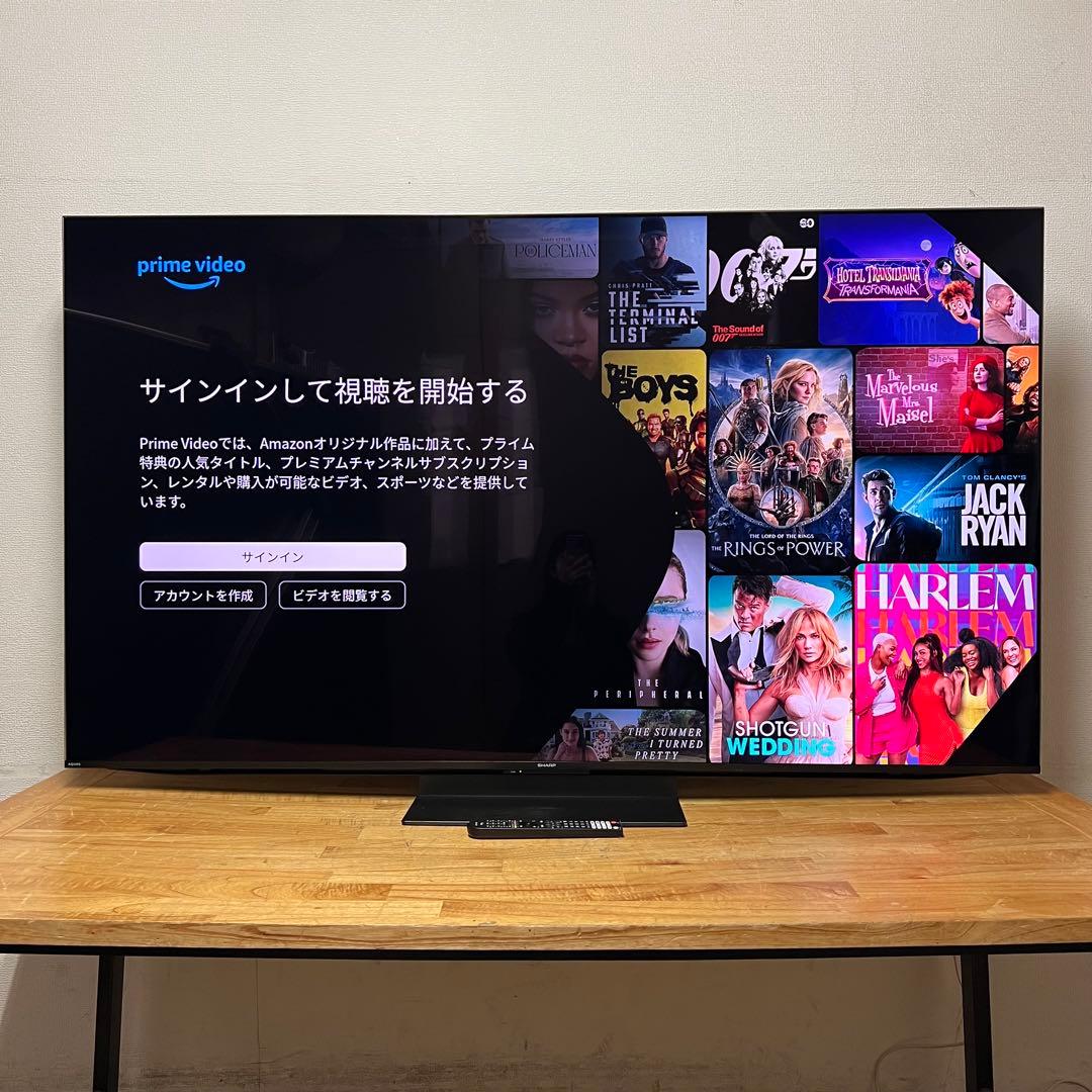 シャープ 70V型 4K 液晶テレビ AQUOS 4T-C70EP1 量子ドット