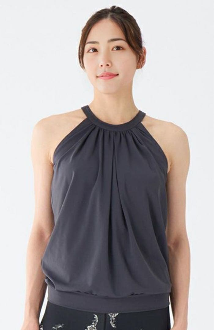 suria リナタンク ヨガトップス Lサイズ グレー