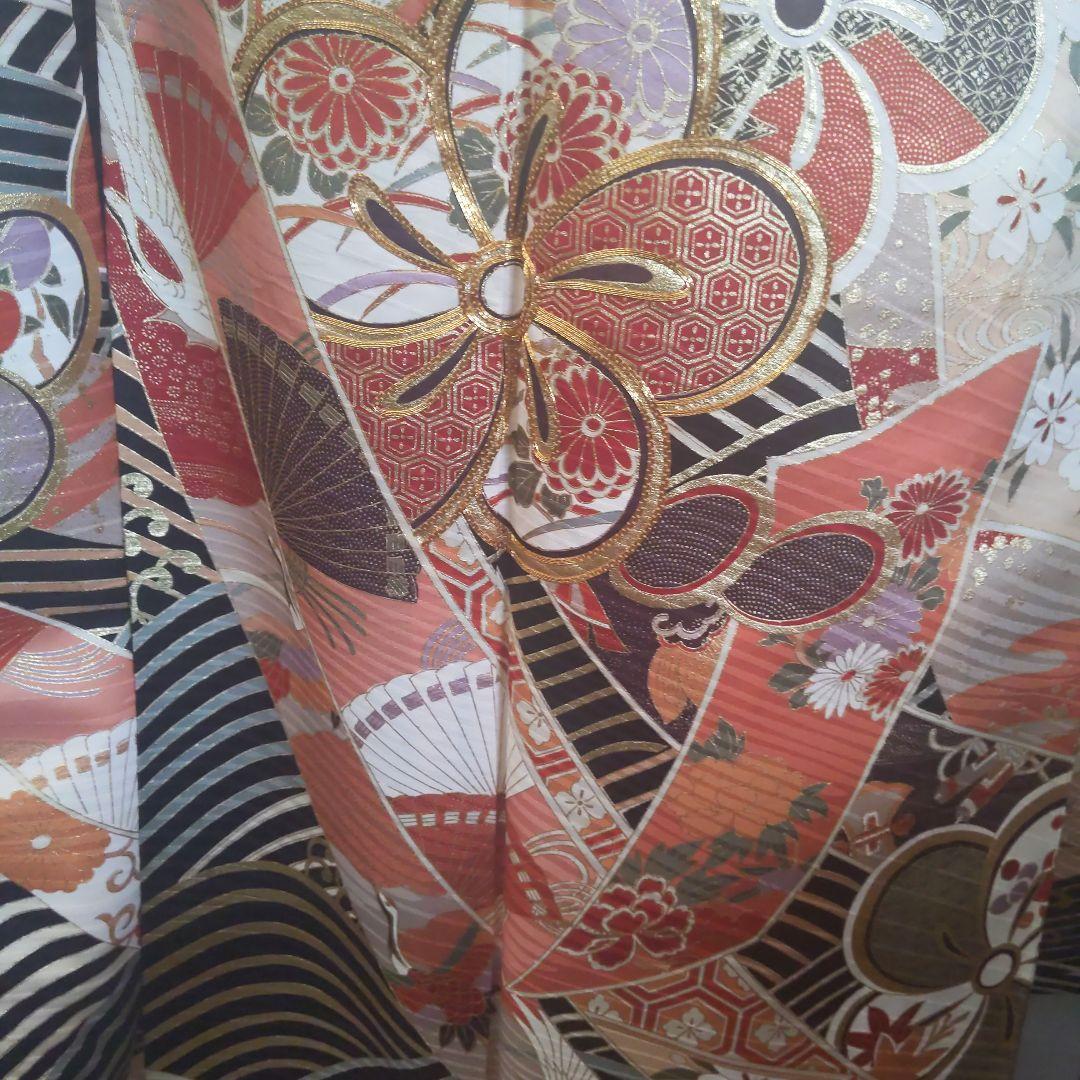 453【最終価格】古典柄　和モダン【正絹振袖7点フルセット】成人式卒業式謝恩会