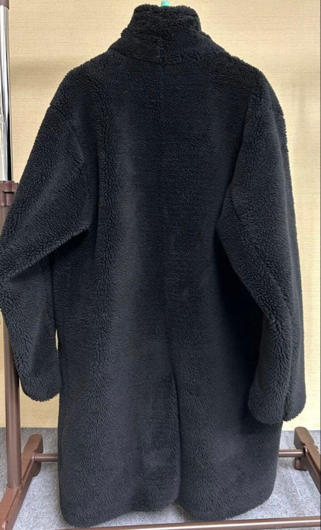 ヘルノ HERNO ボアコート エコファー チェスターコート ブラック 48