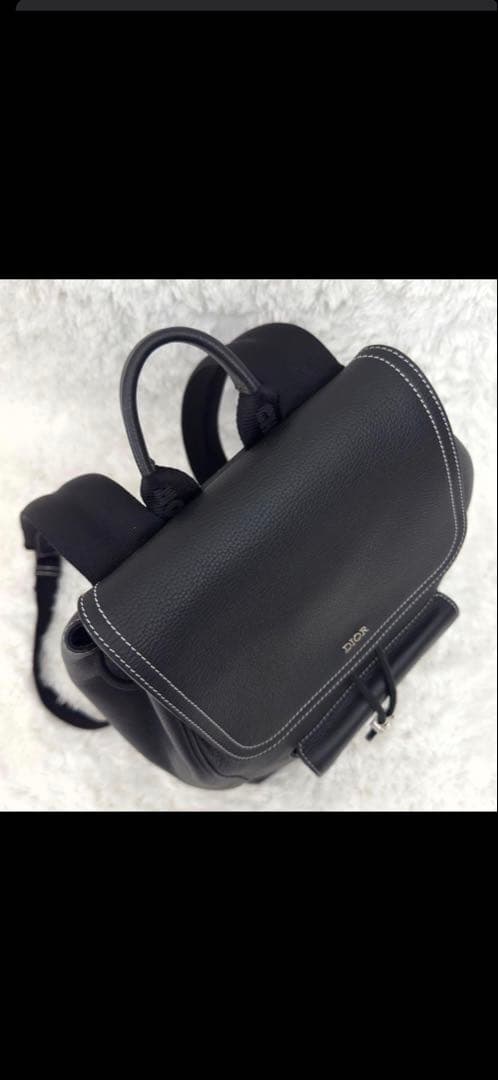 極美品⭐️DIOR ディオール サドル バックパック レザー ブラック