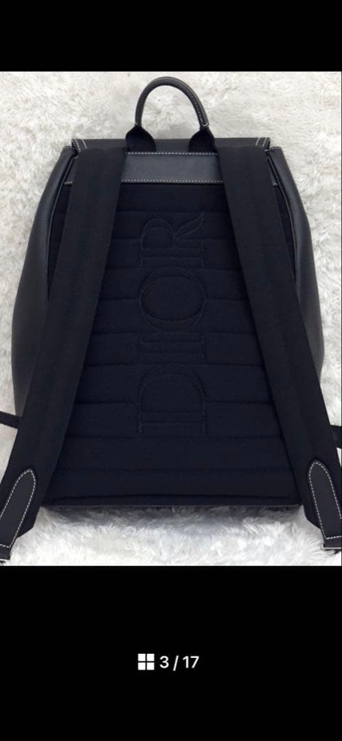 極美品⭐️DIOR ディオール サドル バックパック レザー ブラック