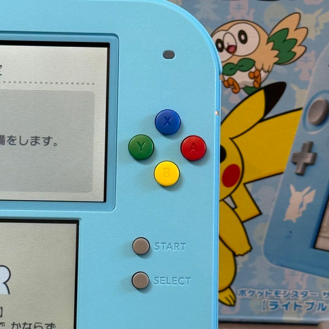6-113【ほぼ未使用】ニンテンドー2DS ポケットモンスター サン・ムーン