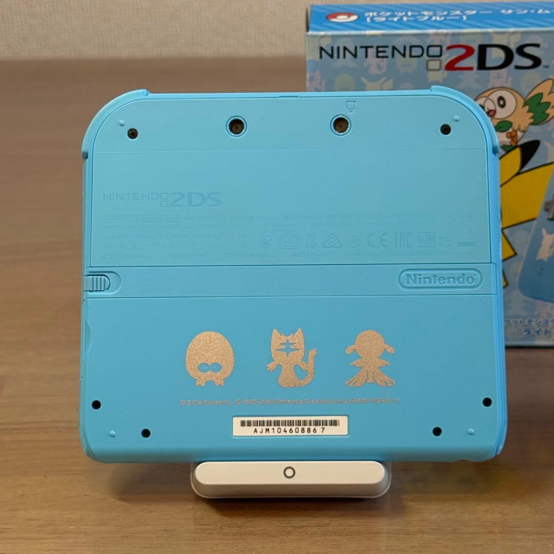 6-113【ほぼ未使用】ニンテンドー2DS ポケットモンスター サン・ムーン