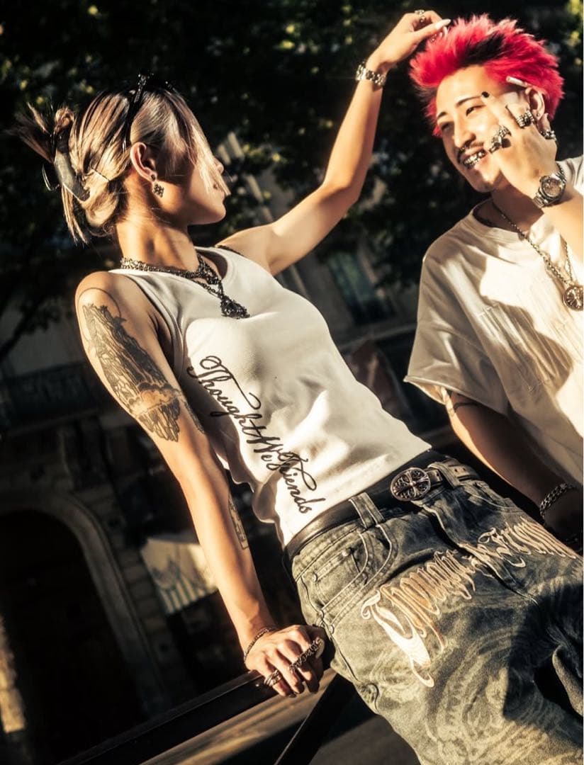 ThoughtWeFriends タンクトップ ブラック