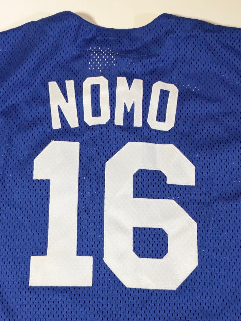 酒　90s USA製 マジェスティックドジャース 野茂英雄 ユニフォームＬ