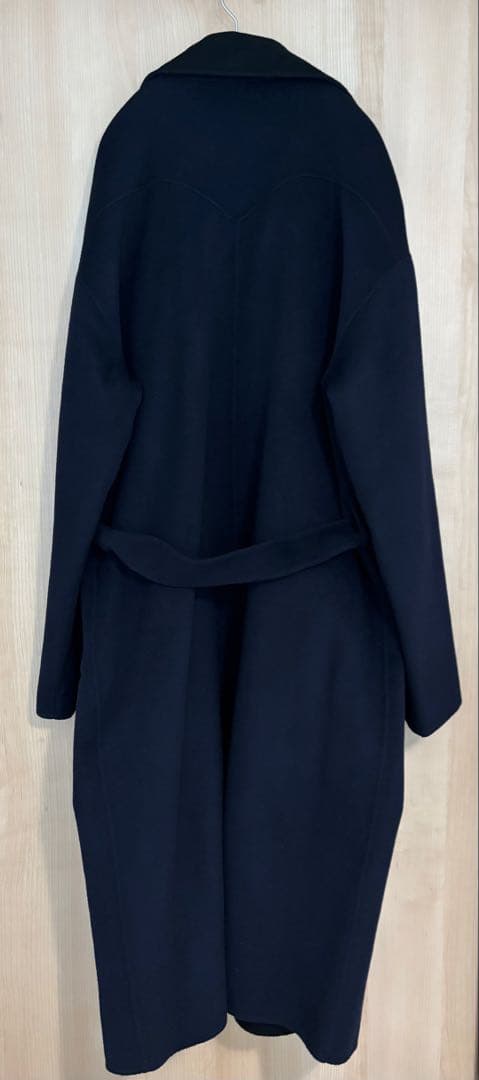 nanushka ベルベットコート/ネイビー