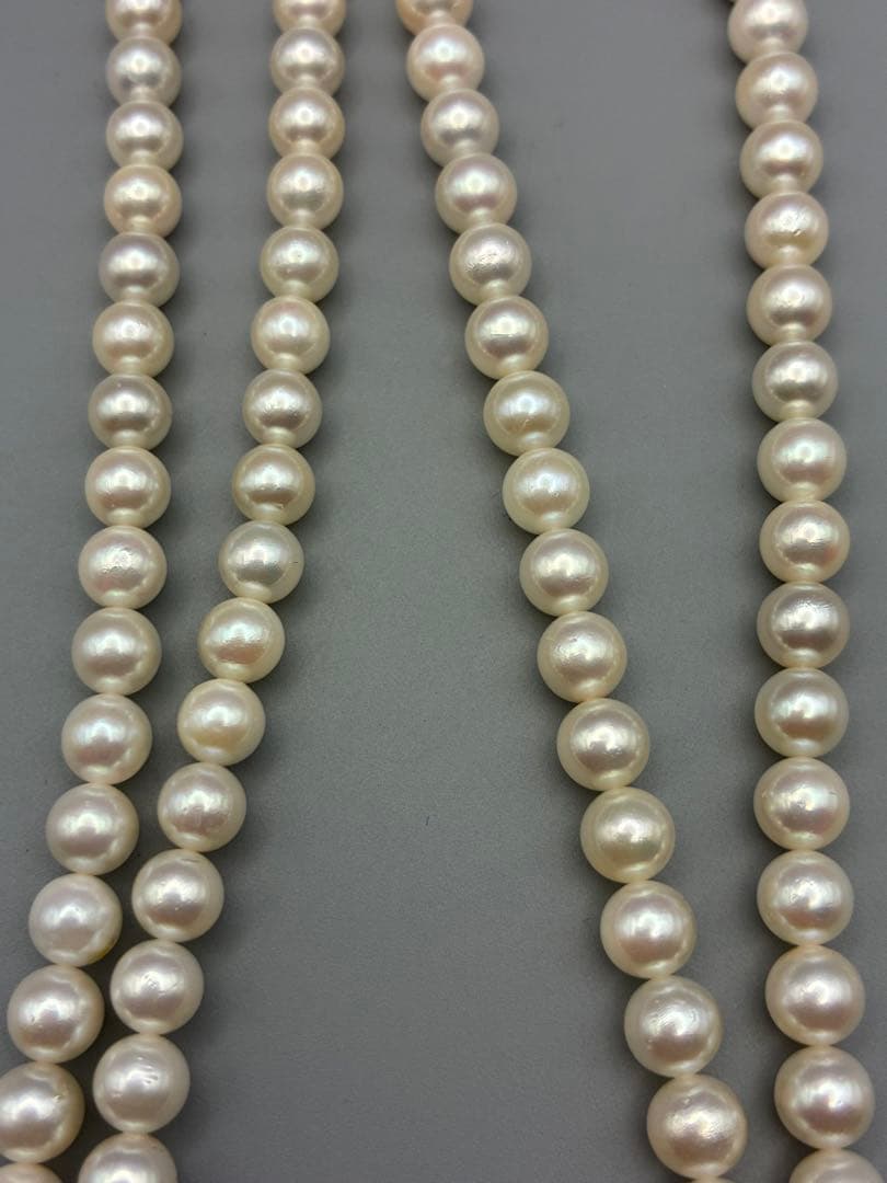 アコヤ真珠　本真珠　 0.6cm ロング　83cm レディース