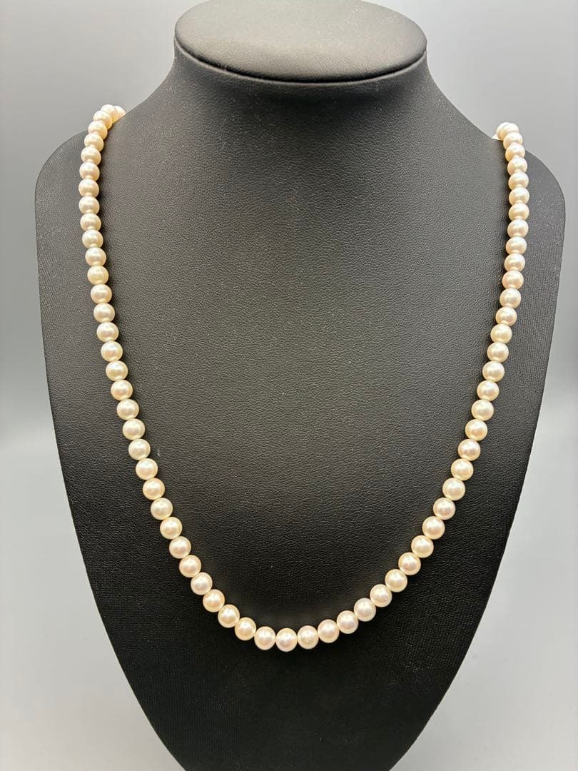 アコヤ真珠　本真珠　 0.6cm ロング　83cm レディース