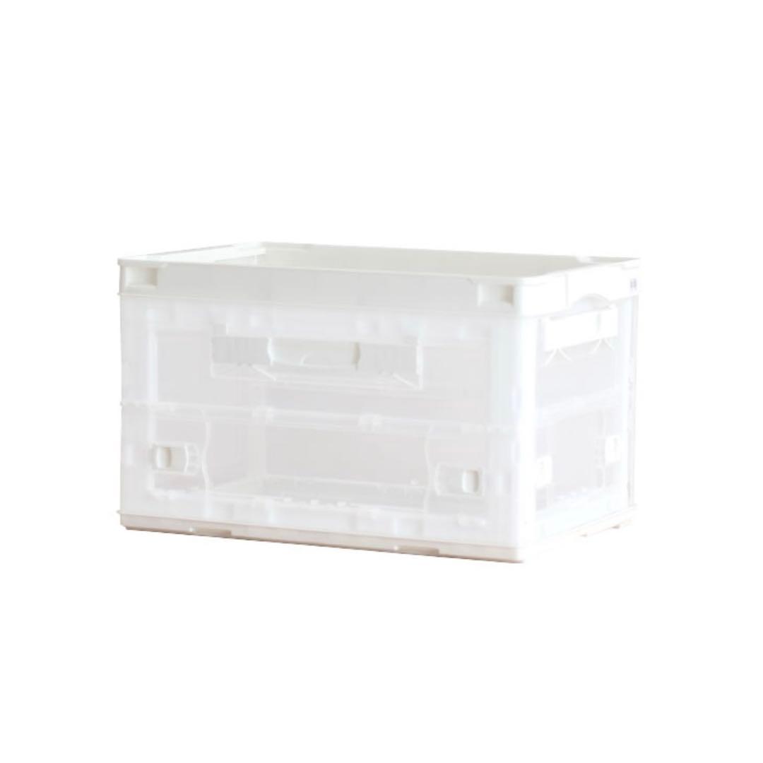 折りたたみコンテナ 50L ホワイト 4個