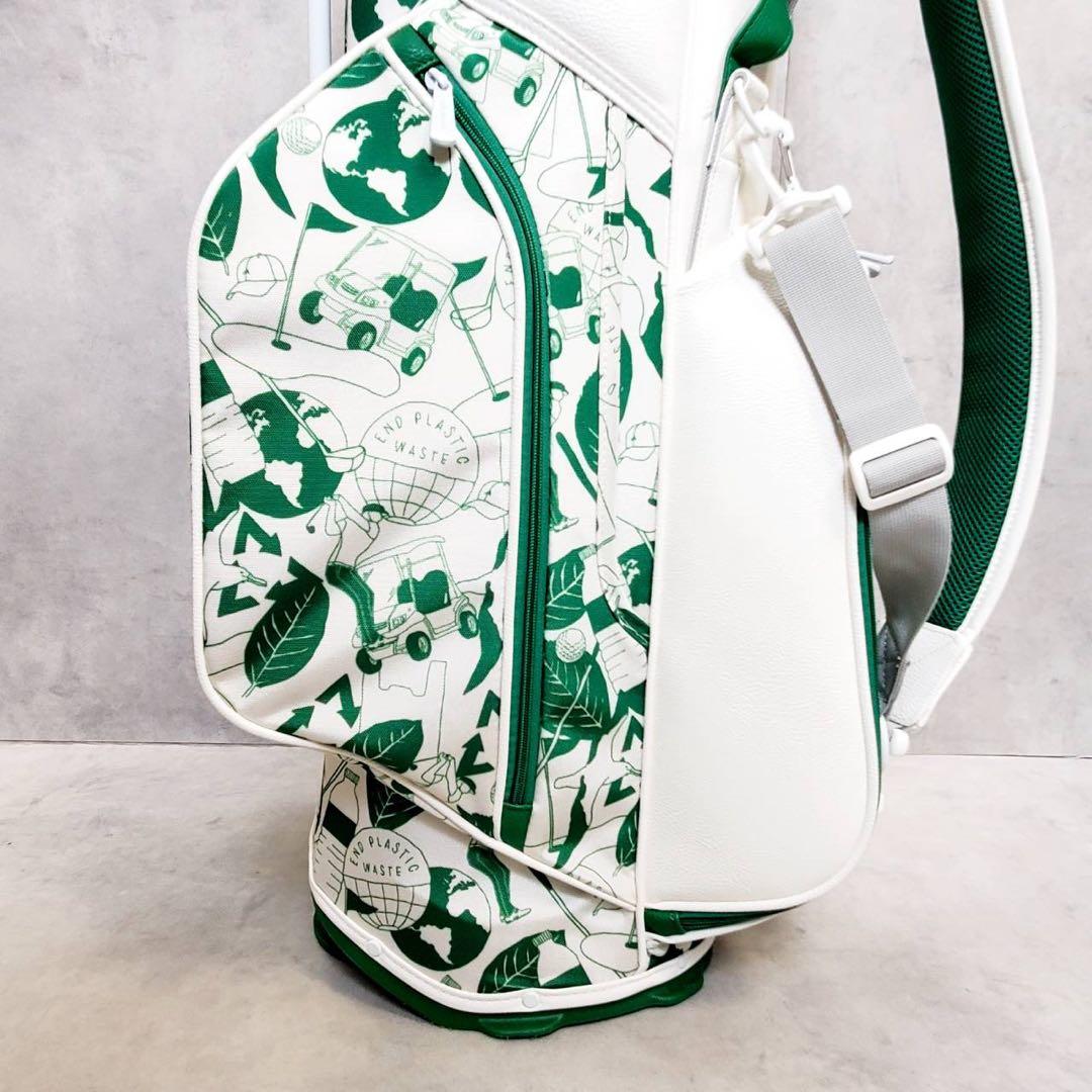 アディダス PLAY GREEN グラフィック スタンド式 キャディバッグ