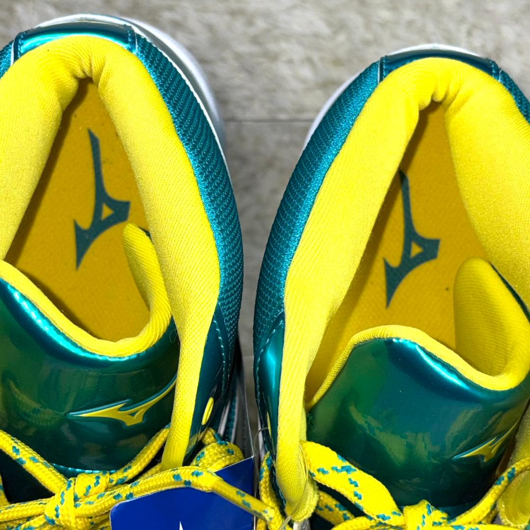 Mizuno Wave DIVERSE DEj青/黄 ハイカット 27cm