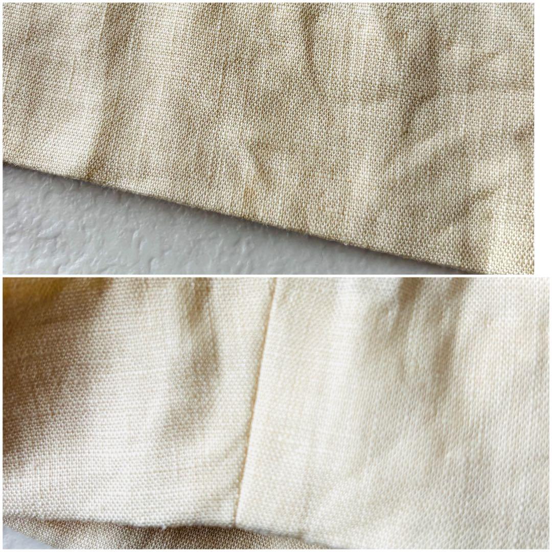 エンフォルド＊バッグオープンオールインワン 36 ライトベージュ 麻 定価4.2