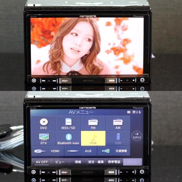 地図2025年春最新版 最上級楽ナビAVIC-RZ99 フルセグ/BT/HDMI