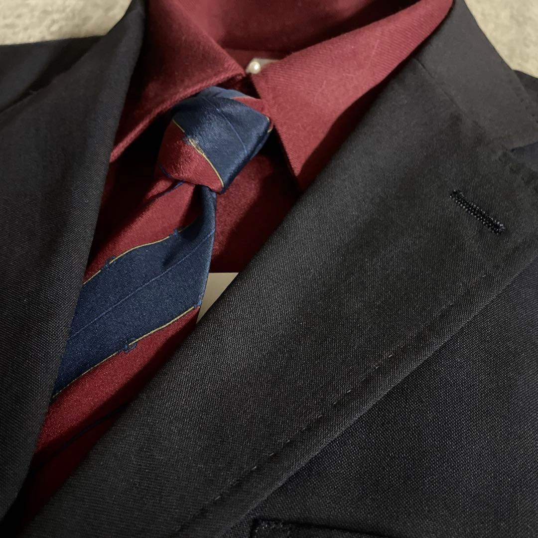 OLD GUCCI & LONG CHAMPネクタイ イタリア製生地 高級スーツ