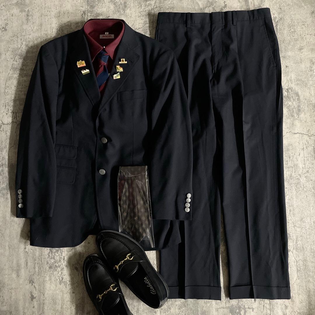 OLD GUCCI & LONG CHAMPネクタイ イタリア製生地 高級スーツ